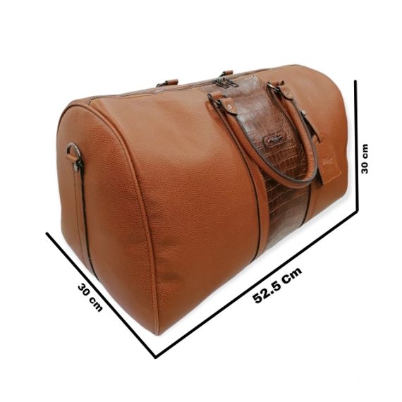 PELIKAN LEATHER TRAVEL HANDbag (TABA COLOR) - photo 1