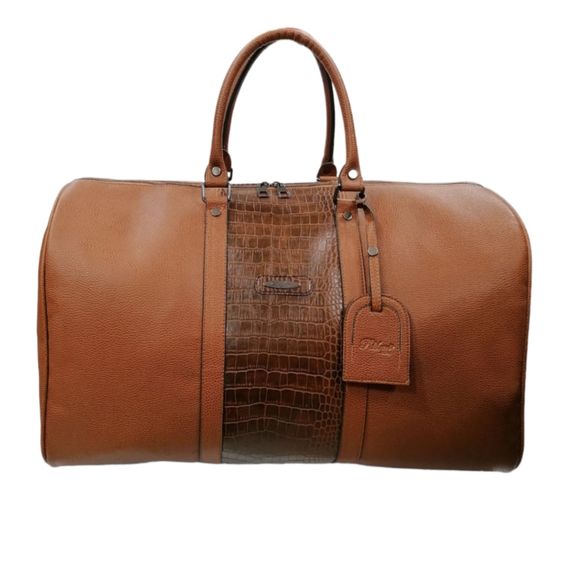 PELIKAN LEATHER TRAVEL HANDbag (TABA COLOR) - photo 2
