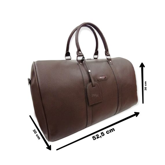 PELIKAN LEATHER TRAVEL HANDbag (BROWN) - photo 5