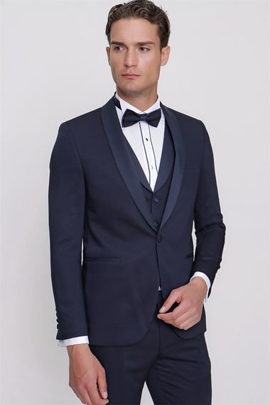  Morven Men's Navy Blue Santorini Ceromonia Suit - photo 3