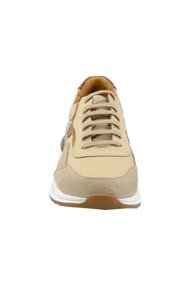 Morven Men's Beige Orange Leather Beige Suede Moldovan Sole Sports Shoes - photo 2