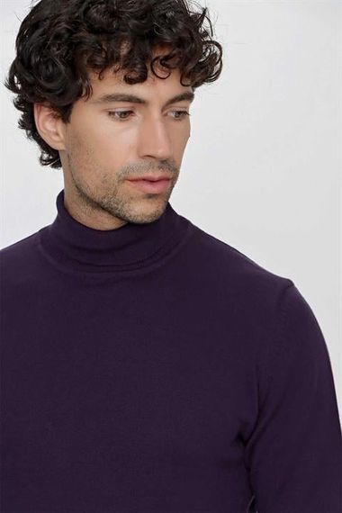 Basic Dynamic Fit Relaxed Cut Turtleneck Knitwear Sweater - photo 4