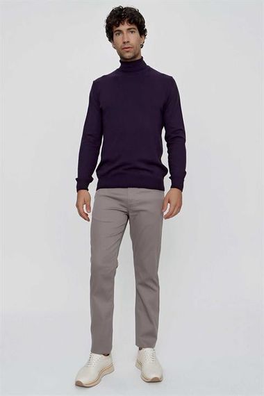 Basic Dynamic Fit Relaxed Cut Turtleneck Knitwear Sweater - photo 5