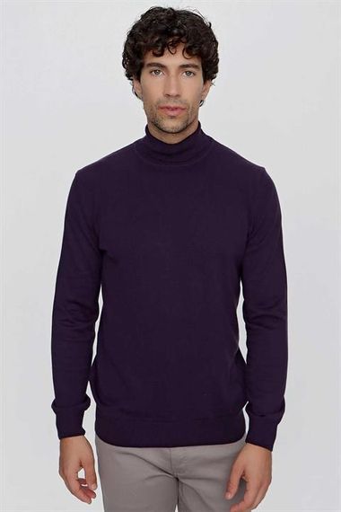 Basic Dynamic Fit Relaxed Cut Turtleneck Knitwear Sweater - photo 2