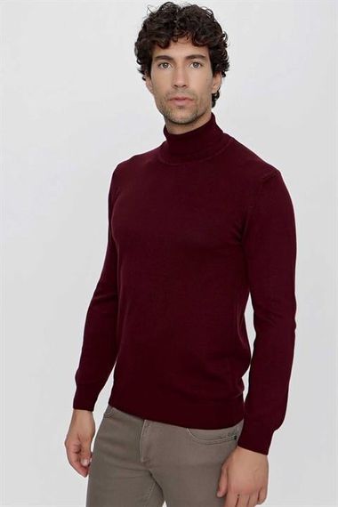 Basic Dynamic Fit Relaxed Cut Turtleneck Knitwear Sweater - photo 1