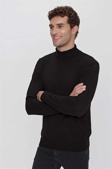 Basic Dynamic Fit Relaxed Cut Turtleneck Knitwear Sweater - photo 3