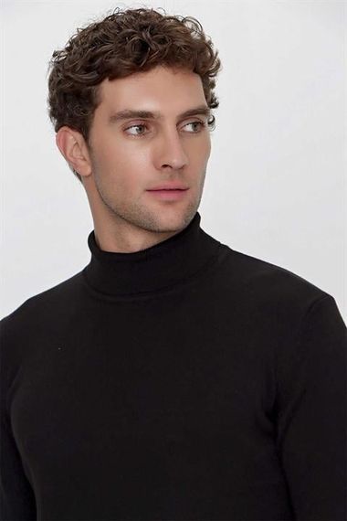 Basic Dynamic Fit Relaxed Cut Turtleneck Knitwear Sweater - photo 4