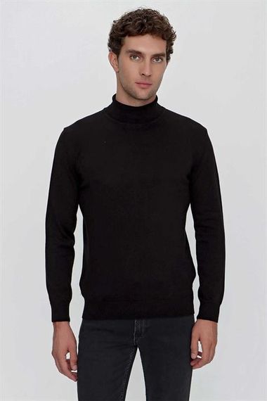 Basic Dynamic Fit Relaxed Cut Turtleneck Knitwear Sweater - photo 1