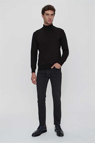 Basic Dynamic Fit Relaxed Cut Turtleneck Knitwear Sweater - photo 5