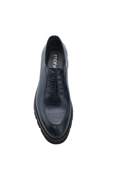 Morven Men's Navy Blue Seasonal Casual Leather Sports Shoes - photo 5