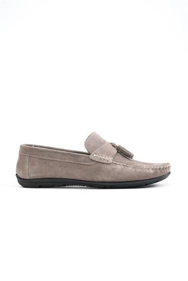 Morven Men's Beige Summer Casual Suede Shoes - photo 1