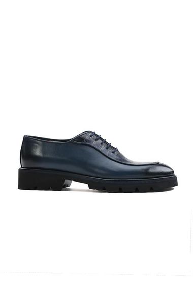 Morven Men's Navy Blue Seasonal Casual Leather Sports Shoes - photo 1