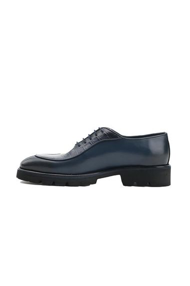 Morven Men's Navy Blue Seasonal Casual Leather Sports Shoes - photo 3