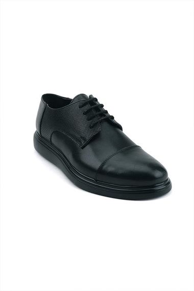 Morven Men's Black Seasonal Casual Eva Sole Analine Leather Shoes - photo 2