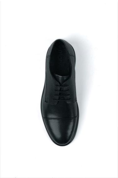 Morven Men's Black Seasonal Casual Eva Sole Analine Leather Shoes - photo 3