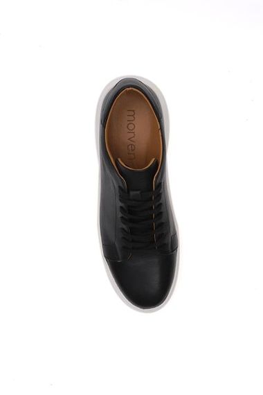 Morven Men's Black Seasonal Casual Leather Sports Shoes - photo 2