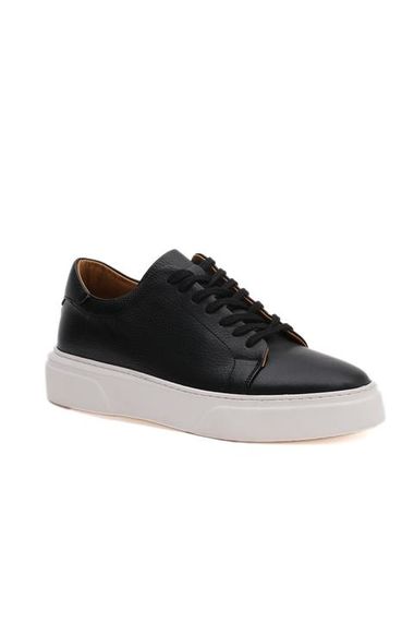 Morven Men's Black Seasonal Casual Leather Sports Shoes - photo 1