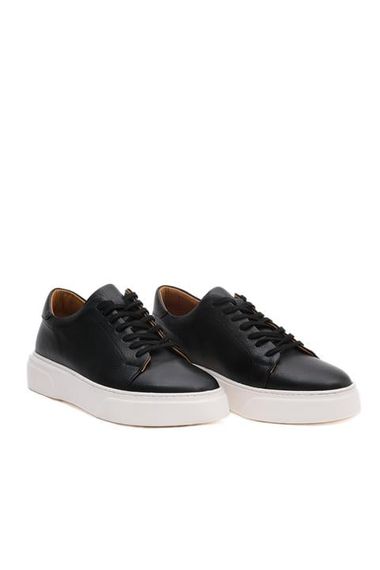 Morven Men's Black Seasonal Casual Leather Sports Shoes - photo 3