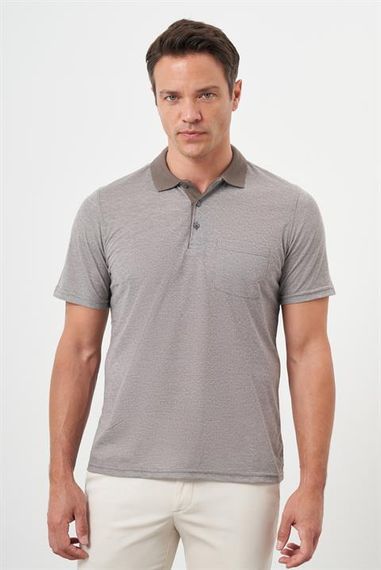 Morven Erkek KAHVE Trend Cepli Polo Yaka T-Shirt - photo 1