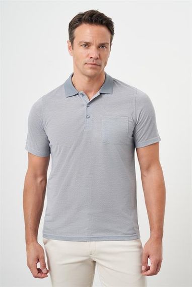 Morven Erkek Gri Trend Cepli Polo Yaka T-Shirt - photo 1