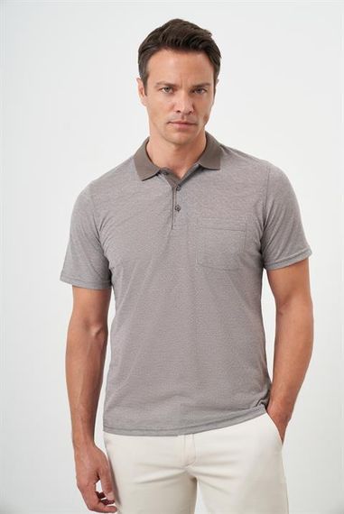 Morven Erkek KAHVE Trend Cepli Polo Yaka T-Shirt - photo 4