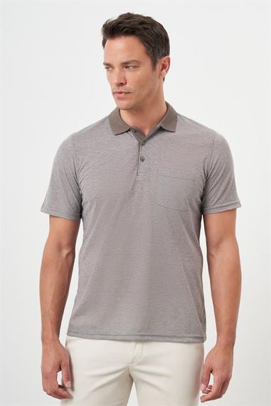 Morven Erkek KAHVE Trend Cepli Polo Yaka T-Shirt - photo 2