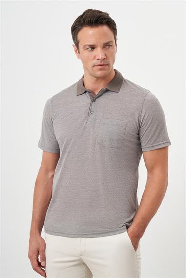 Morven Erkek KAHVE Trend Cepli Polo Yaka T-Shirt - photo 3