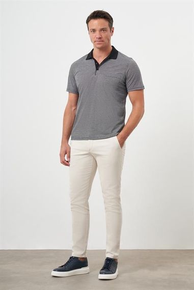 Morven Erkek Siyah Trend Cepli Polo Yaka T-Shirt - photo 4