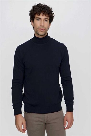 Basic Dynamic Fit Relaxed Cut Turtleneck Knitwear Sweater - photo 3