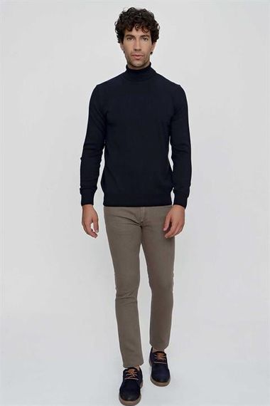 Basic Dynamic Fit Relaxed Cut Turtleneck Knitwear Sweater - photo 5