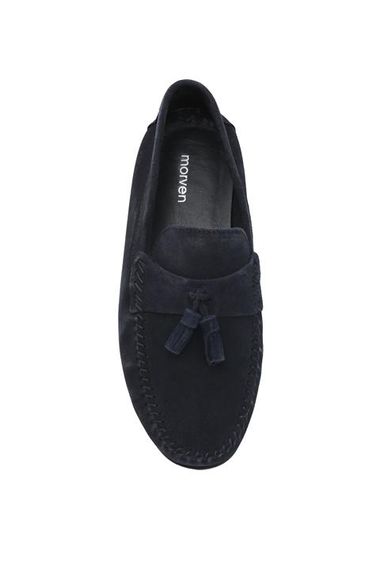 Morven Men's Navy Blue Summer Casual Suede Shoes - photo 5