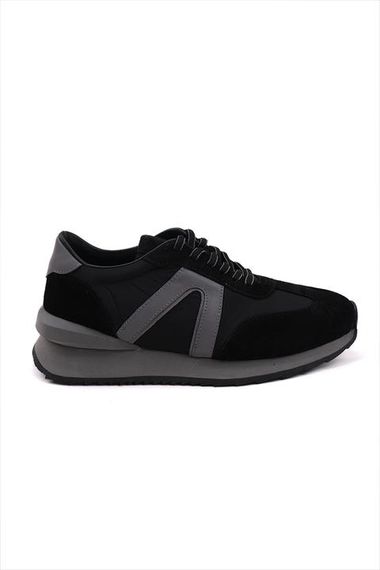 Morven Men's Black Seasonal Casual Leather Sports Shoes - photo 1