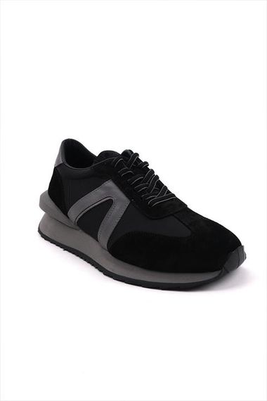 Morven Men's Black Seasonal Casual Leather Sports Shoes - photo 2