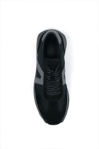 Morven Men's Black Seasonal Casual Leather Sports Shoes - photo 3