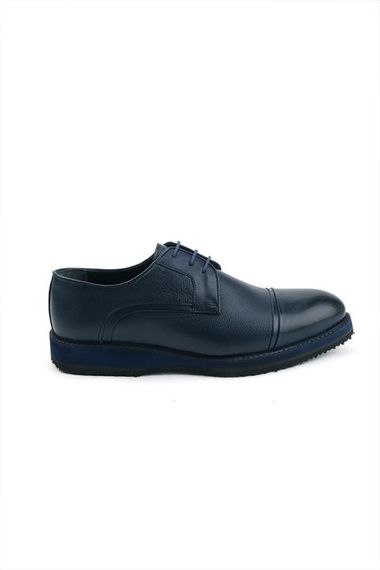 Morven Men's Navy Blue Seasonal Casual Eva Sole Leather Sports Shoes - photo 1