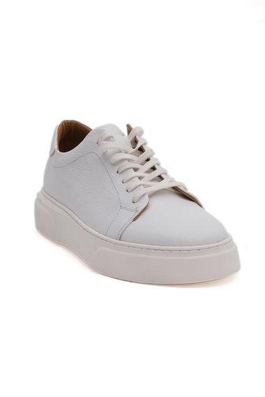 Morven Men's White Seasonal Casual Leather Sports Shoes - photo 1