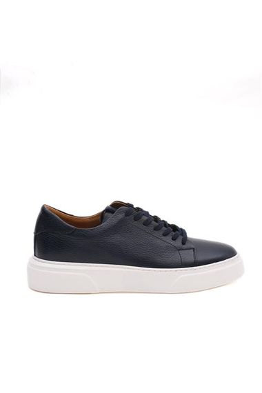 Morven Men's Navy Blue Seasonal Casual Leather Sports Shoes - photo 5