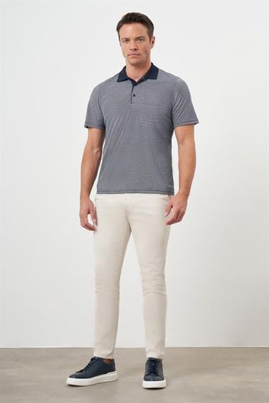 Morven Erkek Lacivert Trend Cepli Polo Yaka T-Shirt - photo 4