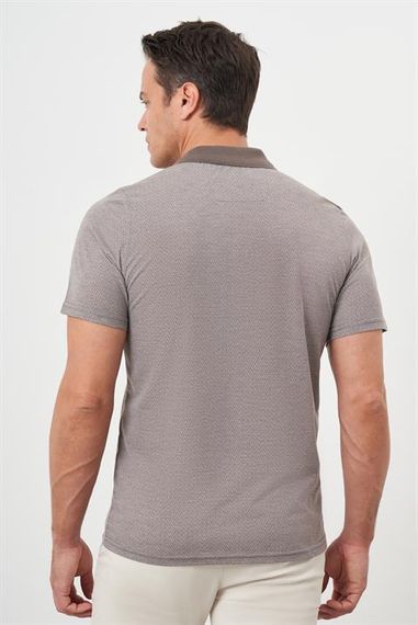 Morven Erkek Bej Trend Cepli Polo Yaka T-Shirt - photo 5