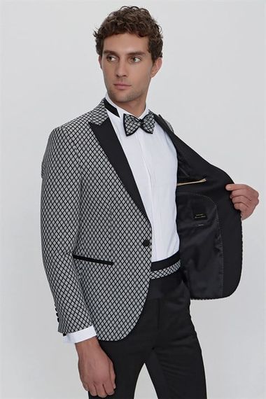  Morven Men's Black Majes Ceremonia Tuxedo - photo 5