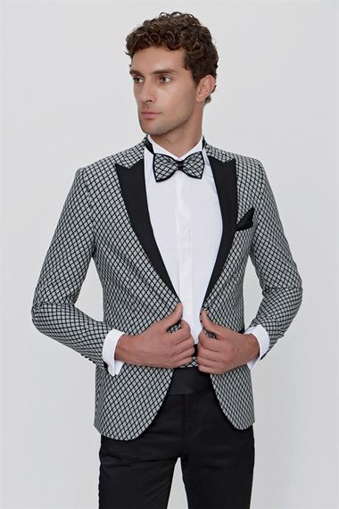  Morven Men's Black Majes Ceremonia Tuxedo - photo 4