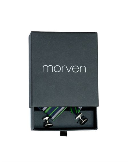  Morven Men's Light Green Gift Tie Cufflink Handkerchief Set - photo 1