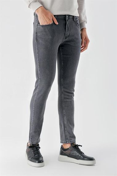 Morven Erkek Füme Samara Denim Slim Fit Jean Kot Pantolon - fotoğraf 2