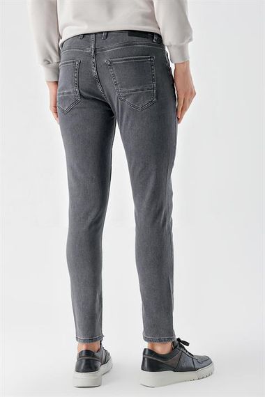 Morven Erkek Füme Samara Denim Slim Fit Jean Kot Pantolon - fotoğraf 4