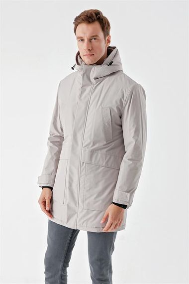 Мужская куртка с капюшоном Morven из 100% полиэстера, плотная, с застежками на кнопки и молнию, длинные рукава, различные размеры - фото 4