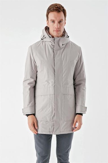 Мужская куртка с капюшоном Morven из 100% полиэстера, плотная, с застежками на кнопки и молнию, длинные рукава, различные размеры - фото 2