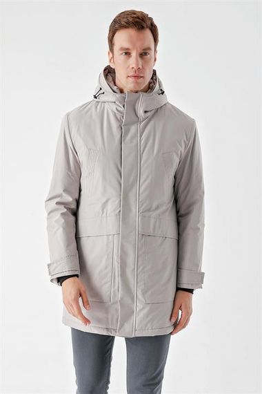 Мужская куртка с капюшоном Morven из 100% полиэстера, плотная, с застежками на кнопки и молнию, длинные рукава, различные размеры - фото 3