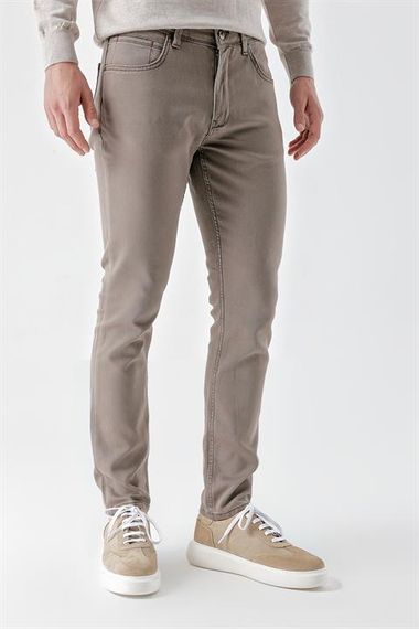 Morven Erkek AÇIK KAHVE Mevsimlik Pamuk 5 Cep Slim Fit Jean Pantolon - photo 1