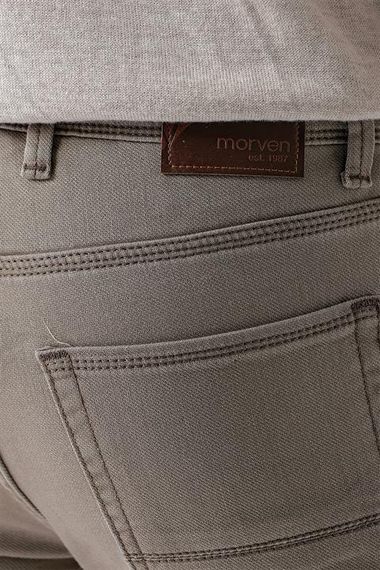 Morven Erkek AÇIK KAHVE Mevsimlik Pamuk 5 Cep Slim Fit Jean Pantolon - photo 5
