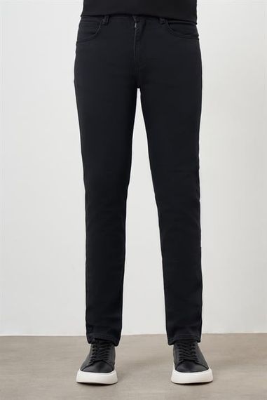 Morven Erkek Siyah Mevsimlik Pamuk 5 Cep Dynamic Fit Jean Pantolon - fotoğraf 1